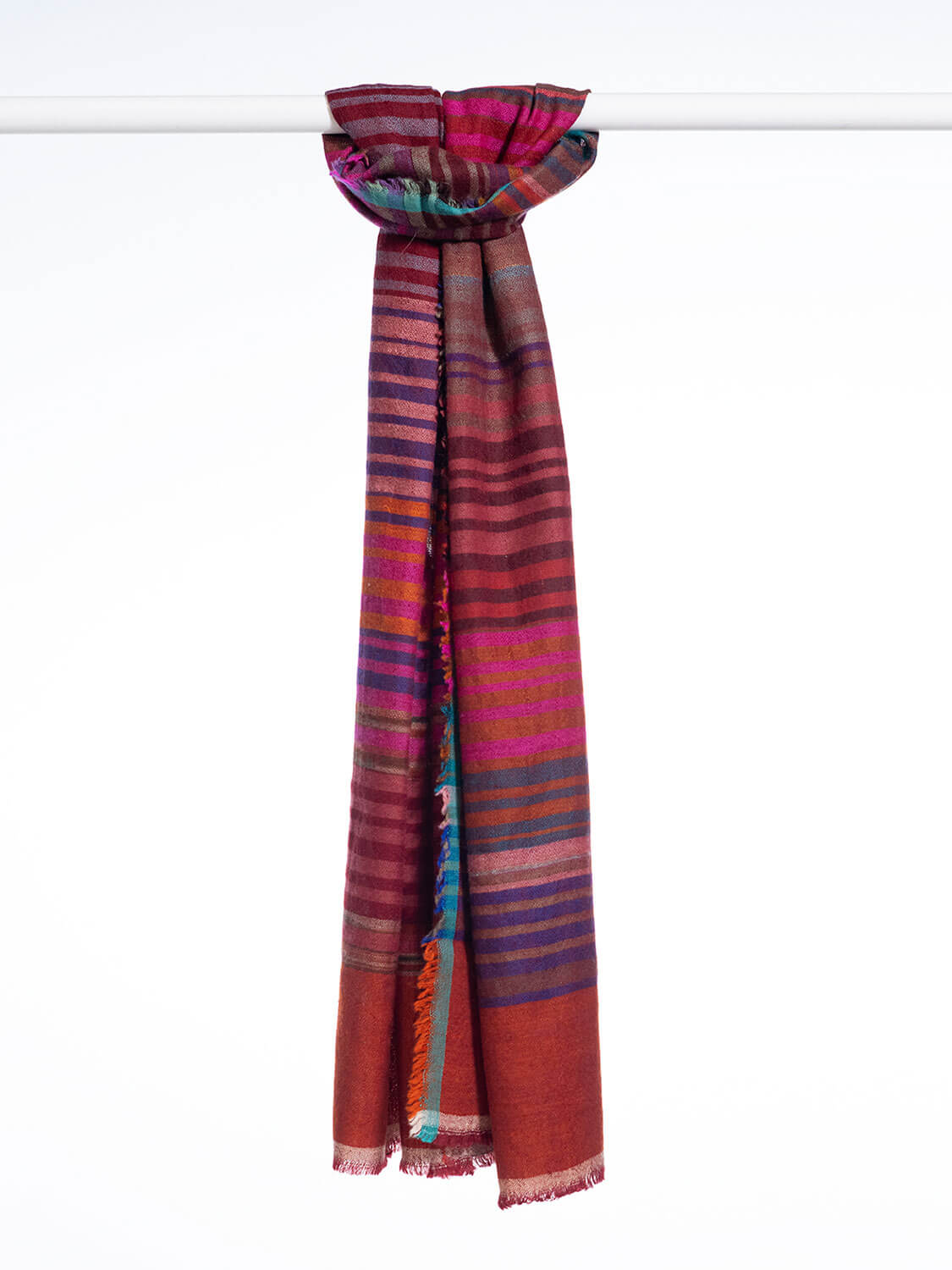 Multi Colored Muffers – Orange – weavesofkashmir